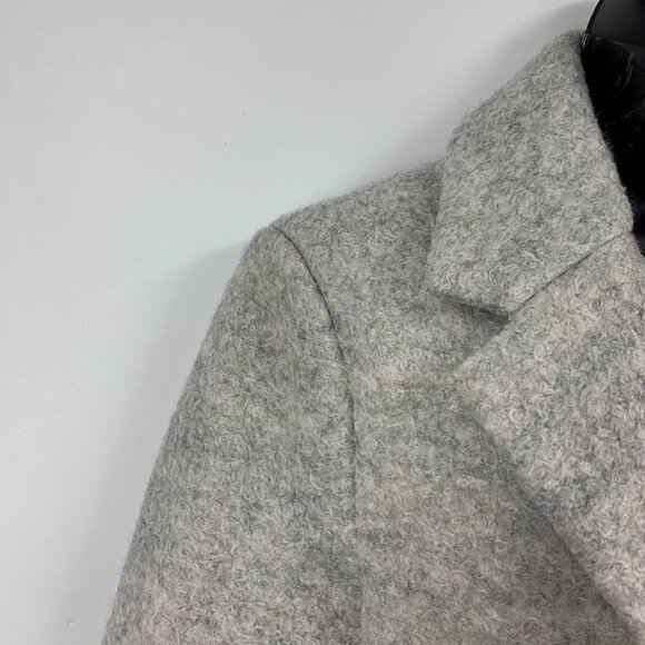 Marc New York Women's Paige Wool Blend 2 Button Notch Collar Bouclé‎ Coat Size 8 - Picture 4 of 13